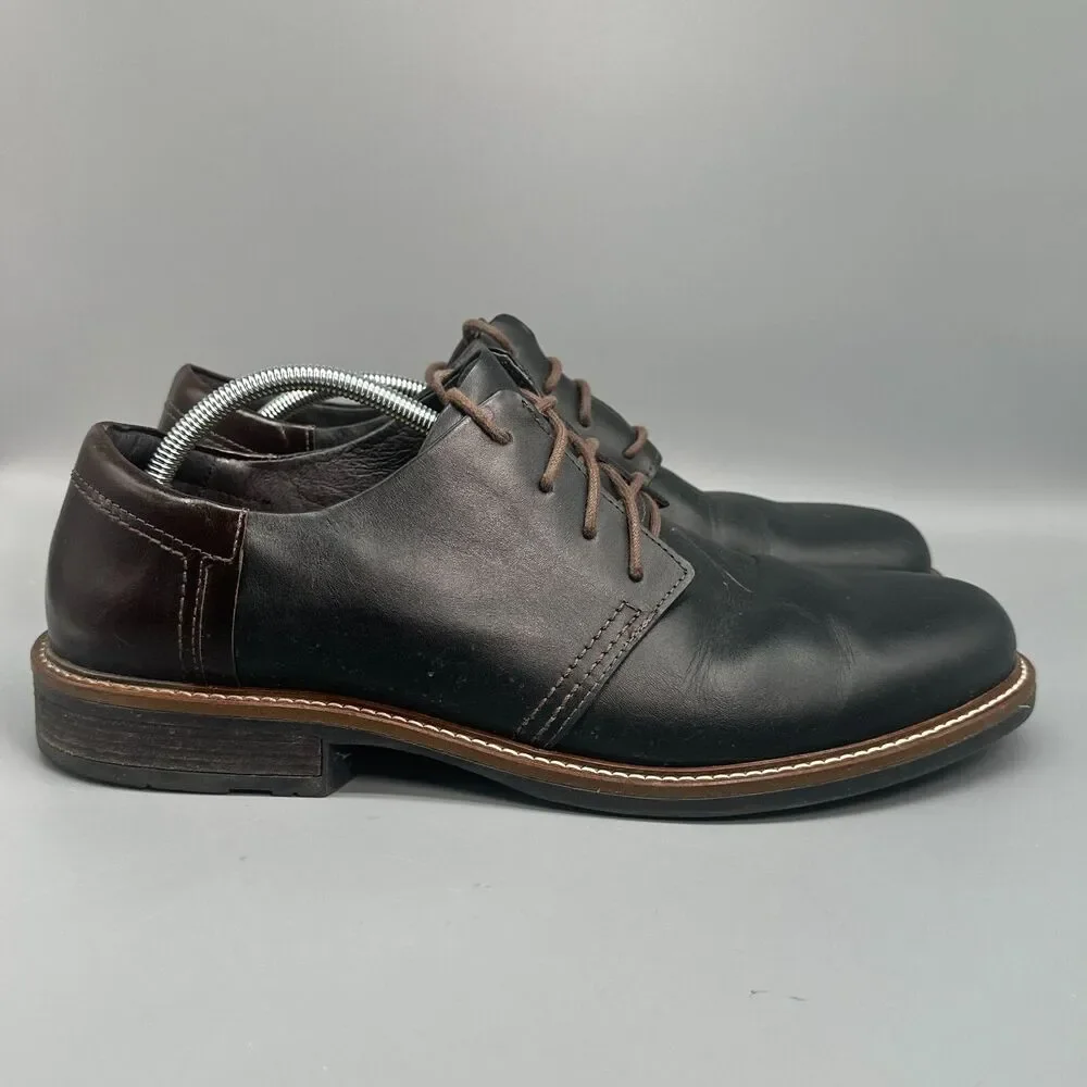 Noat Chief Oxford Mens 13 Black Walnut Leather Dress Shoe Lace-Up Casual Comfort